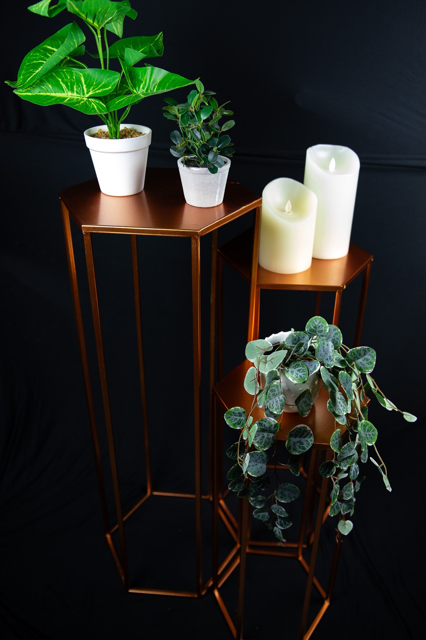 Rose Gold Plant Stands