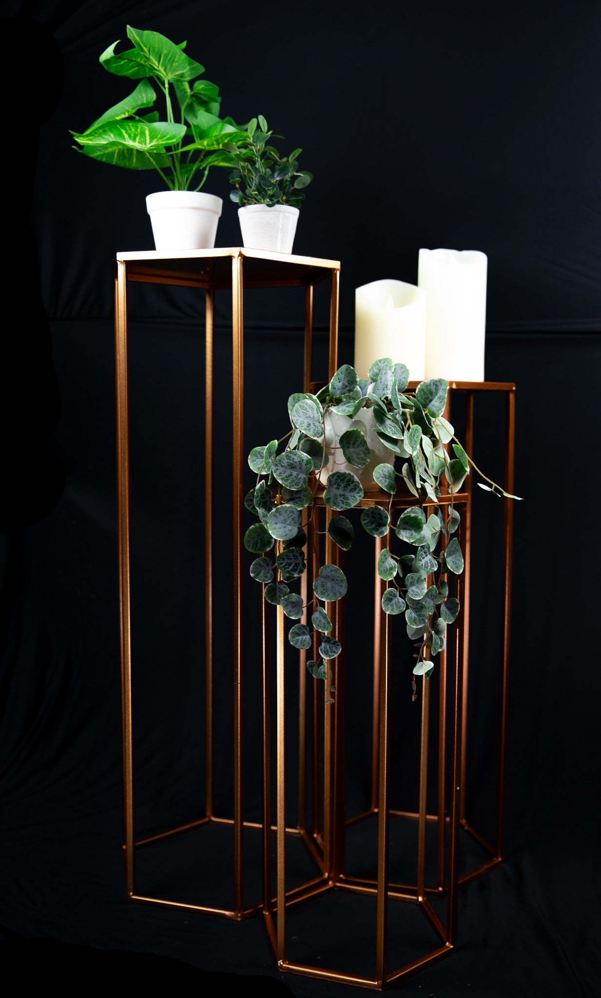 Rose Gold Plant Stands